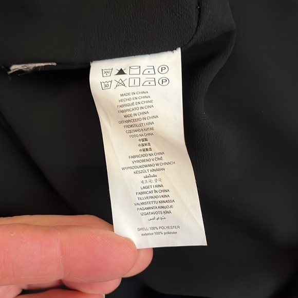 MICHAEL KORS V Neck Frill Long Sleeve Lined Dress, Size M - Picture 13 of 14